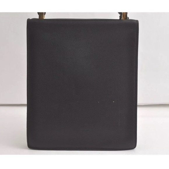 Authentic Salvatore Ferragamo 2Way Shoulder Hand Bag Leather Black - Picture 2 of 16